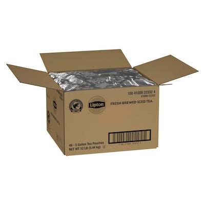Lipton® Iced Tea Loose Leaf Pouches Black Tea 5 gallon, 48 count -