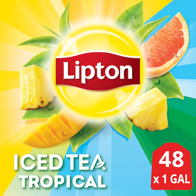 Lipton® Iced Tea Unsweetened Tropical 1 gallon, yield 24 count, pack of 2 -
