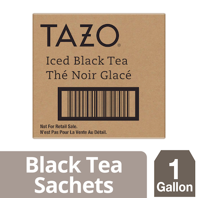 Tazo® Fresh Brewed Iced Tea Black 1 gallon, Pack of 20 -