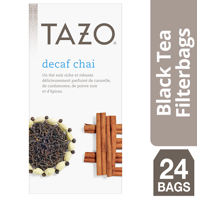 Tazo® Hot Tea Filterbag Decaf Chai 24 count, Pack of 6 -