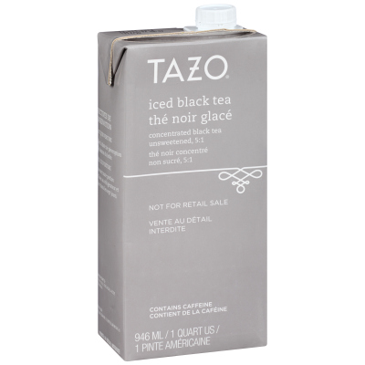 Tazo® Iced Tea Concentrate Black 5:1 32 ounces, Pack of 6 -