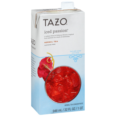 Tazo® Iced Tea Concentrate Passion 1:1 32 ounces Pack of 6 -
