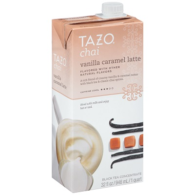 Tazo Tea Concentrate Classic Chai Latte 1:1 32 ounces, Pack of 6 -