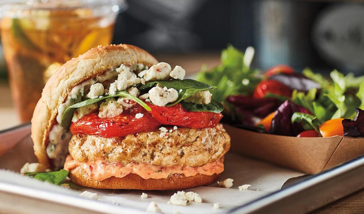 Herbed Feta Turkey Burger – recipe Herbed Feta Turkey Burger – recipe