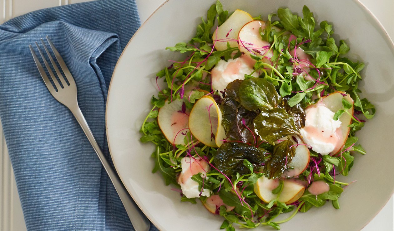 Pear Salad with Grapefruit Lavender Dressing – recipe Pear Salad with Grapefruit Lavender Dressing – recipe