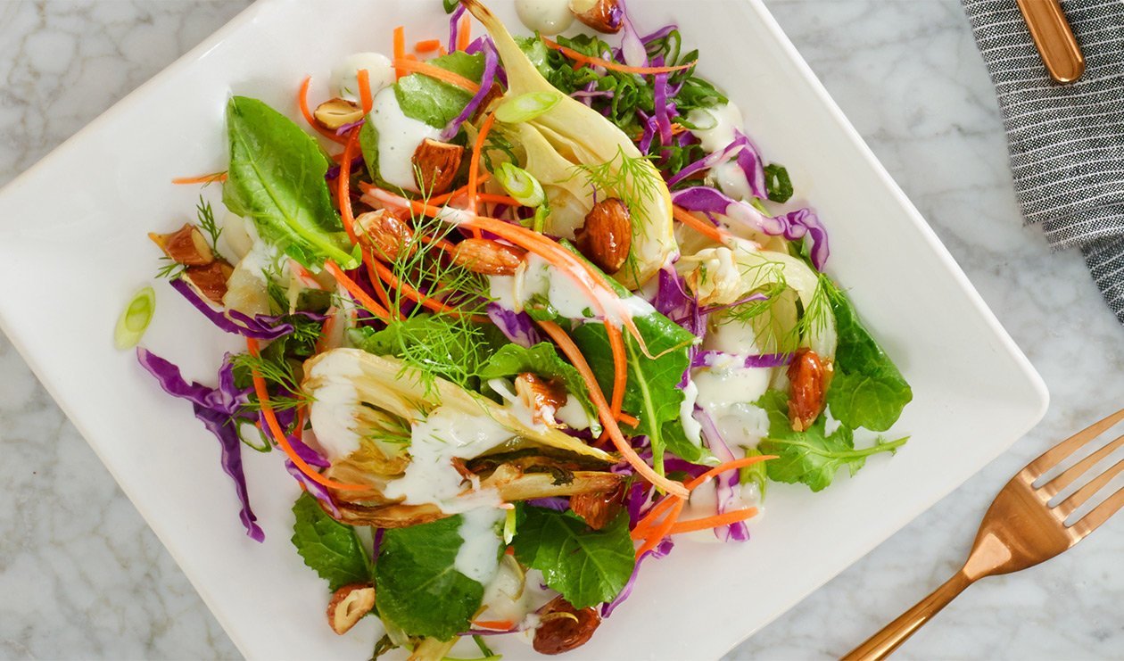 Roasted Fennel and Kale Salad – recipe Roasted Fennel and Kale Salad – recipe