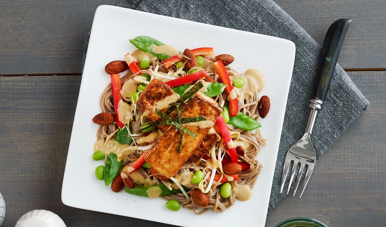 Spicy Miso Soba Noodle Salad with Tofu – recipe Spicy Miso Soba Noodle Salad with Tofu – recipe