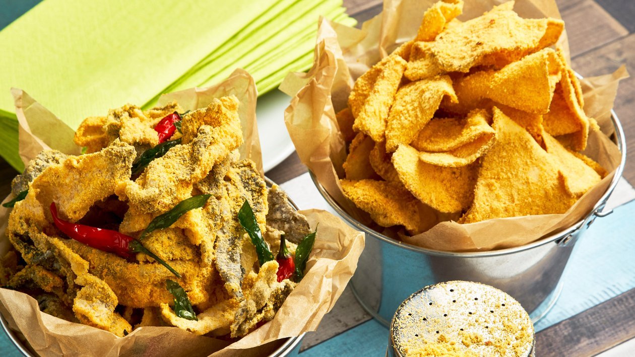 Fish skin chip Salted Egg Fish skin chip Salted Egg