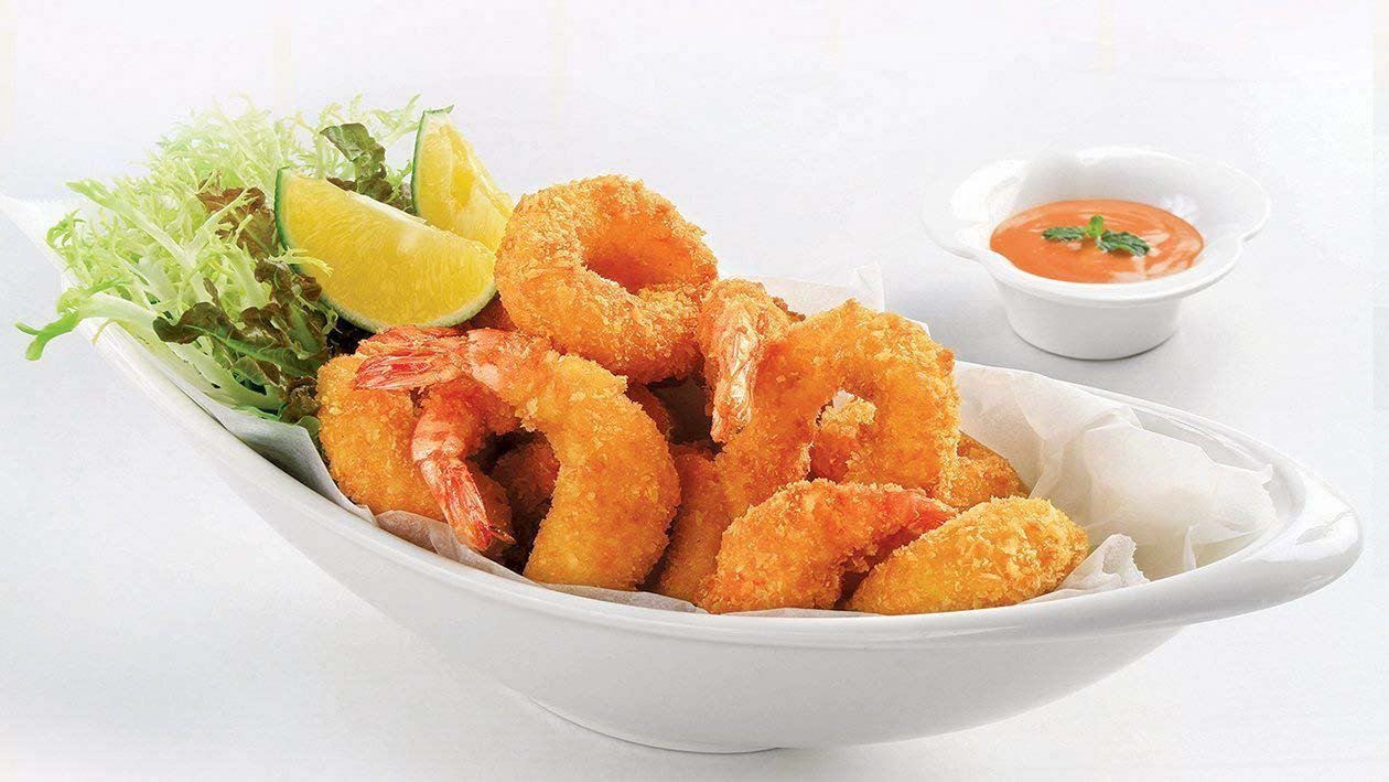 Fried Cripsy Prawn and Squid Fried Cripsy Prawn and Squid