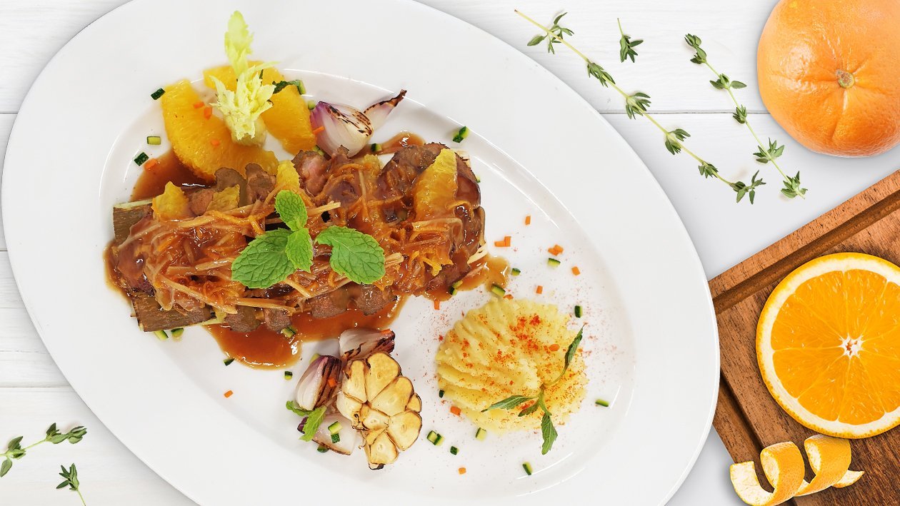 Roast Duck Breast with Orange and Ginger Sauce Roast Duck Breast with Orange and Ginger Sauce