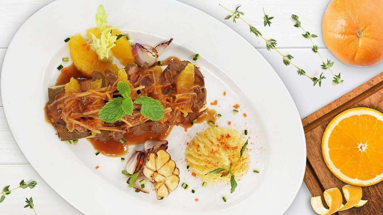 Roast Duck Breast with Orange and Ginger Sauce Roast Duck Breast with Orange and Ginger Sauce
