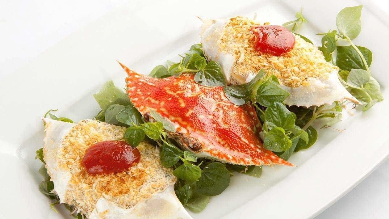 Stuffed Crab with Salted Egg Stuffed Crab with Salted Egg