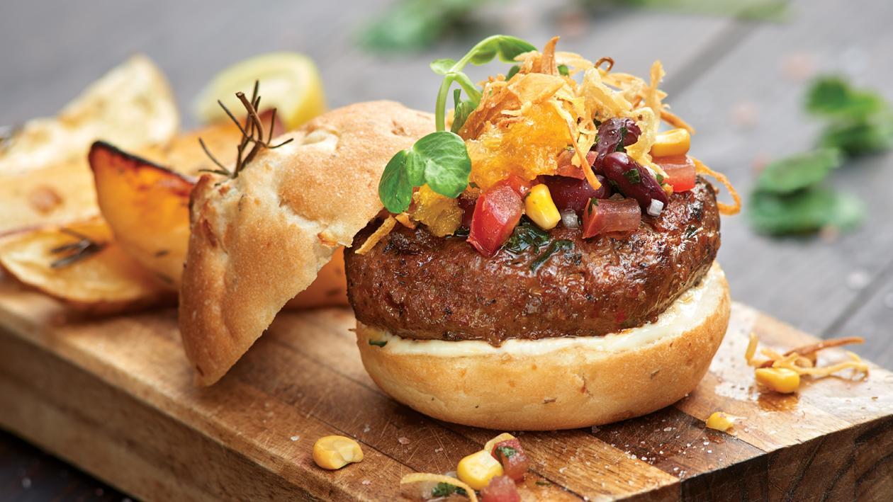 Chef Nardia's Cajun Beef Burger Chef Nardia's Cajun Beef Burger
