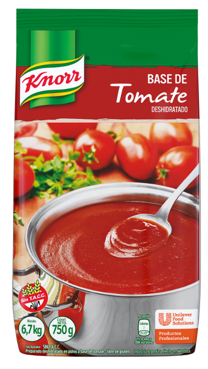 Base de Tomate Deshidratado Knorr 750 G (Exclusivo de Argentina) - Base de Tomate Deshidratado Knorr: Acidez ideal para tu salsa fileto. Base de Tomate Deshidratado Knorr 750 G (Exclusivo de Argentina) - Base de Tomate Deshidratado Knorr: Acidez ideal para tu salsa fileto.