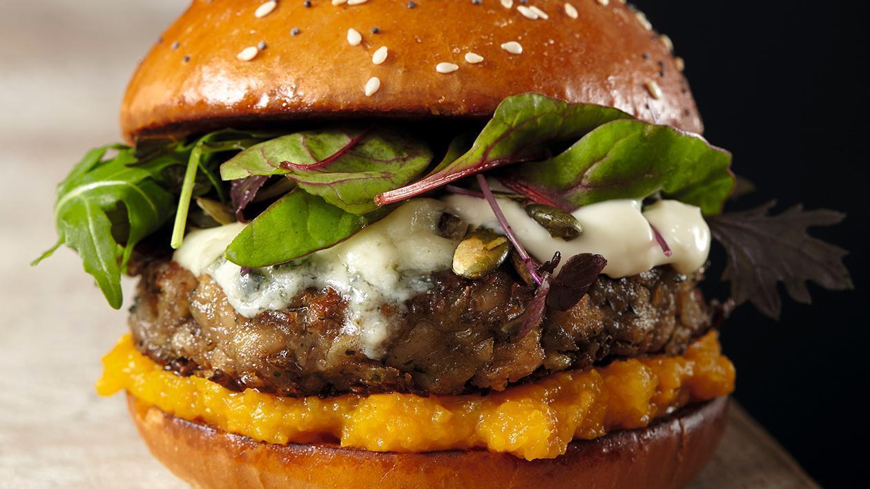 Hamburguesa de lentejas Hamburguesa de lentejas