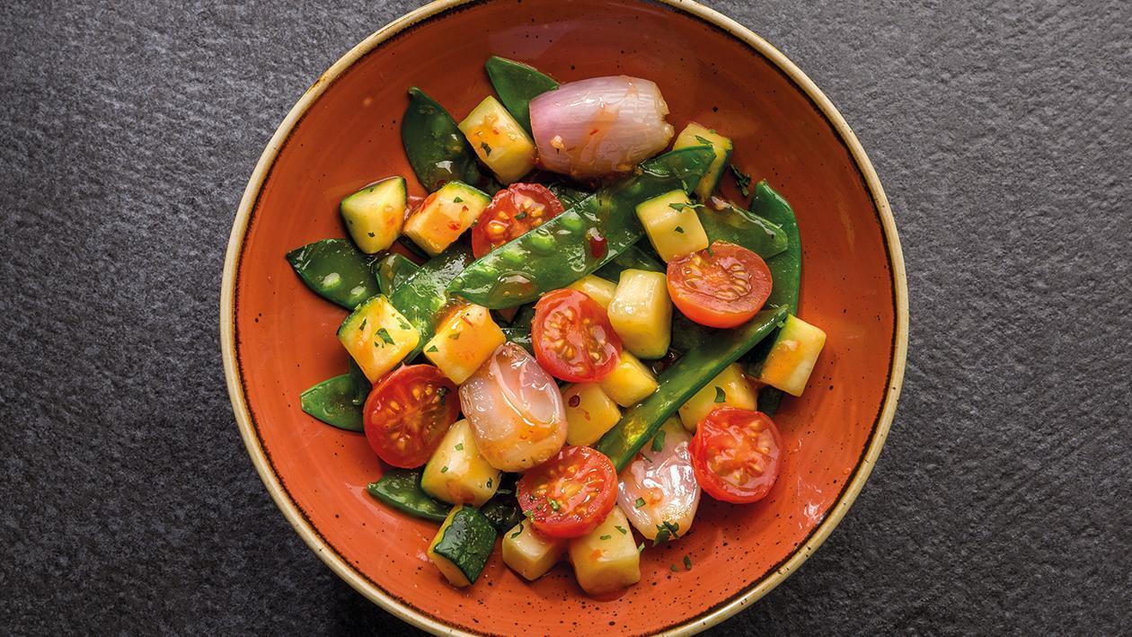 Verduras salteadas mediterraneas Verduras salteadas mediterraneas