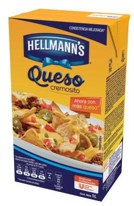 Aderezo Queso Cheddar Hellmann´s 1LT -