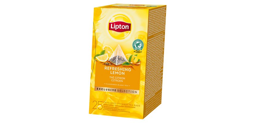 LIPTON TEA BLACK REFRESHING LEMON 25BLS -