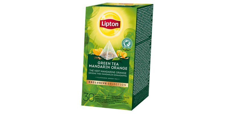 LIPTON TEA GREEN MANDARIN-ORANGE 30BLS -