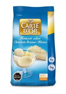 Mousse Chocolate Blanco Carte D'or 1KG - Mousse Chocolate Blanco Carte D'or 1KG -