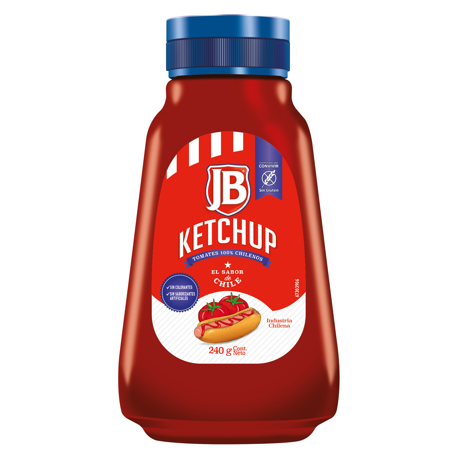 Ketchup JB 240G - Ketchup JB, el sabor de Chile!