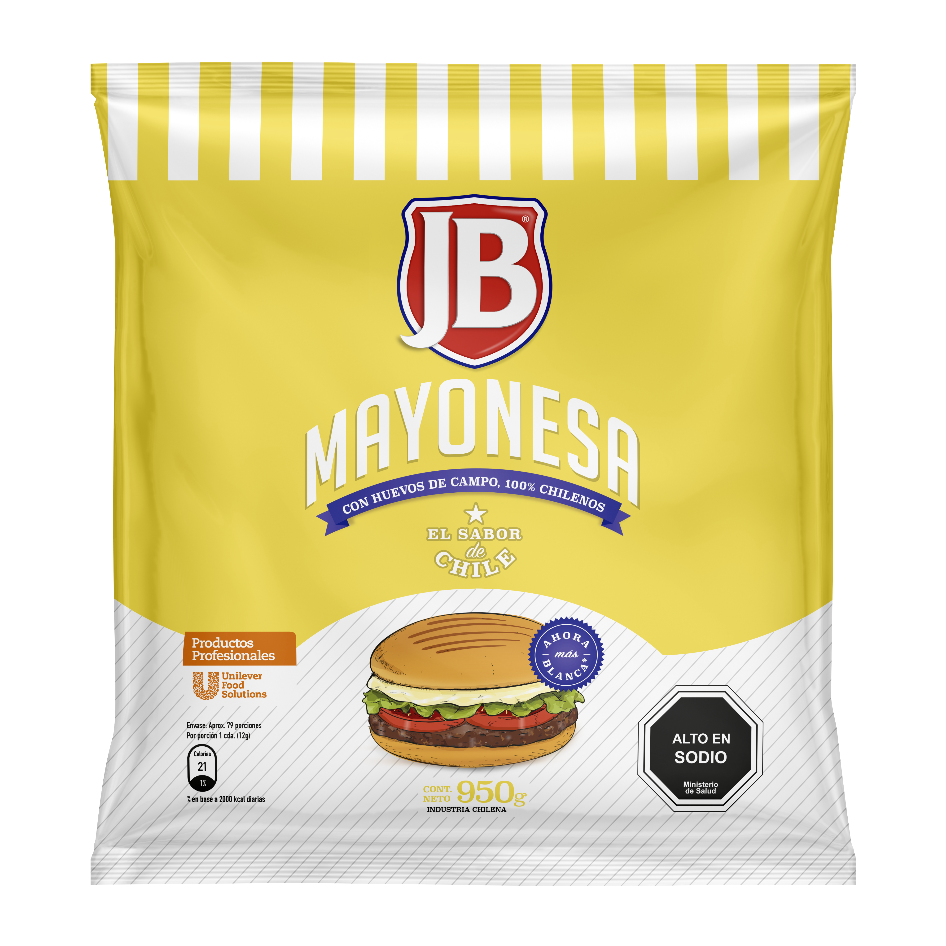 Mayonesa JB 950G - Mayonesa JB, el sabor de Chile!