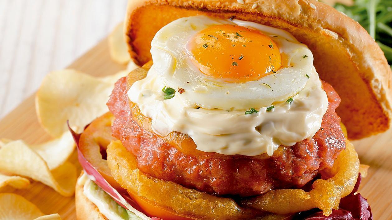 Hamburguesa de pollo Hamburguesa de pollo