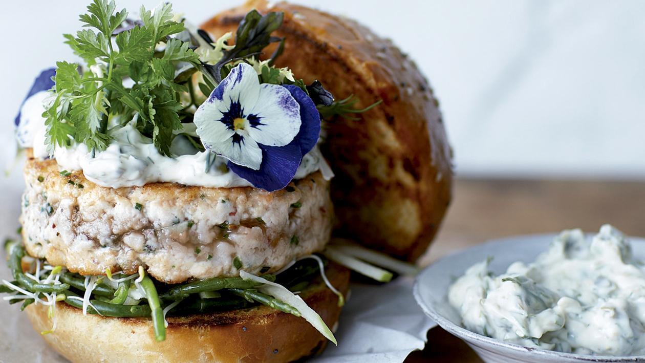 Hamburguesa Gourmet de Salmón Hamburguesa Gourmet de Salmón