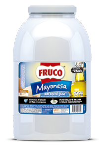 Fruco® Mayonesa Galón - Mayonesa* Fruco, el sabor preferido por 8 de cada 10 chefs colombianos.