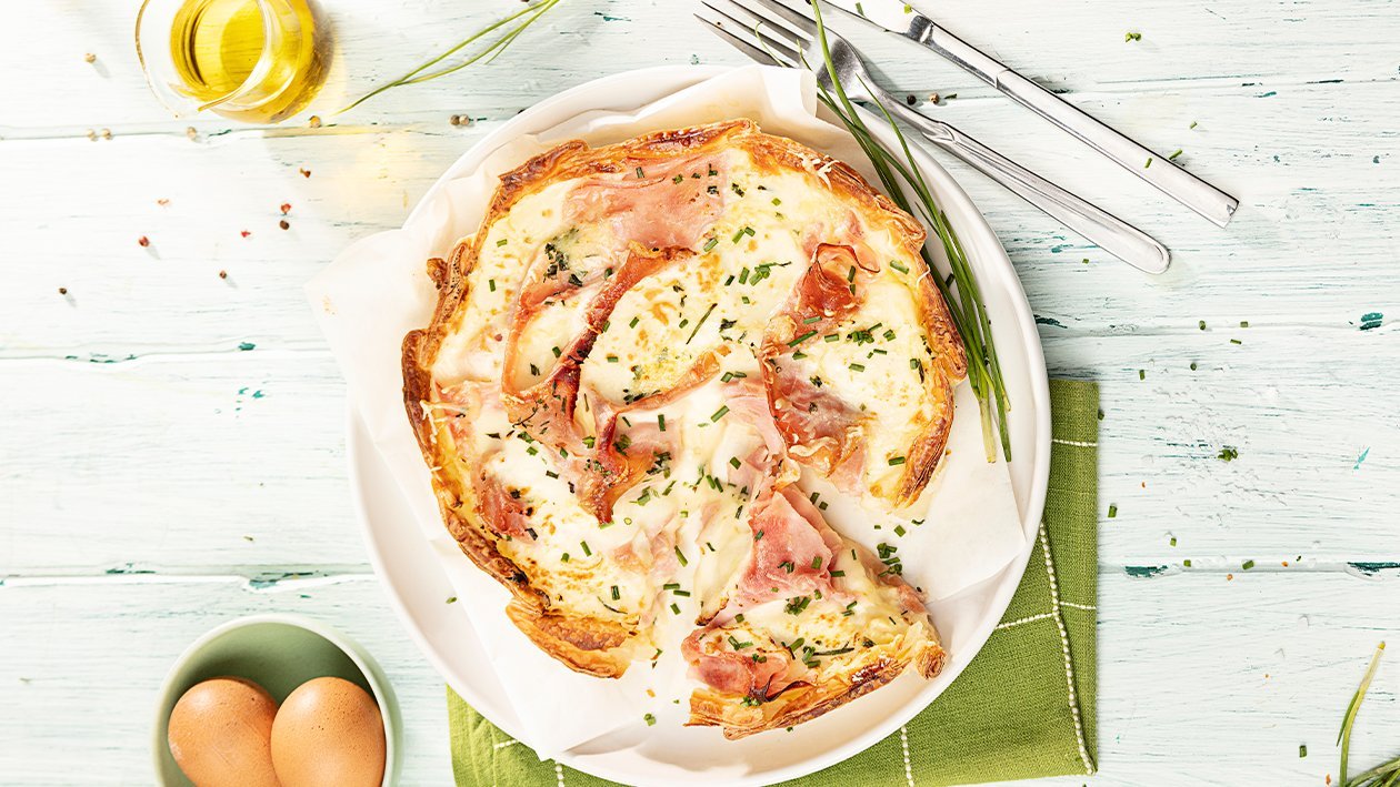 Quiche de jamón y queso paipa Quiche de jamón y queso paipa