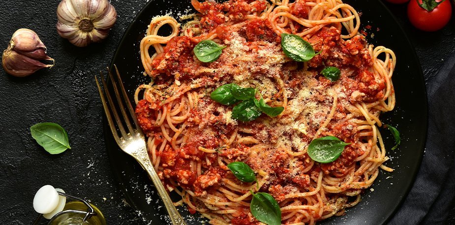 Spaghetti en salsa roja Spaghetti en salsa roja