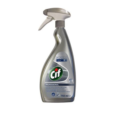 Cif Prof. Stainless steel & Glass 6x0,75L -