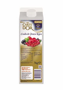 Coulis de Frutos rojos Carte d'Or brik 1Kg -