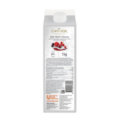 Coulis de Frutos rojos Carte d'Or brik 1Kg -
