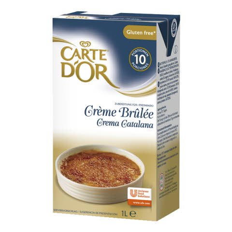 Crema Catalana lista para usar Carte d´Or Sin Gluten Brik 1L -