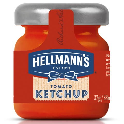 Hellmann's Mini tarro de cristal Ketchup -