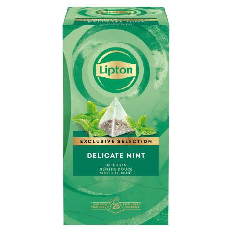 Infusión Lipton Delicada Menta, Caja con 25 sobres -