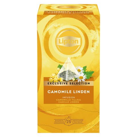 Infusión Lipton Manzanilla y Tila, Caja con 25 sobres -