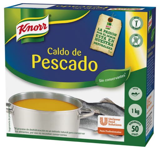 Knorr Caldo de Pescado Pastilla Sin Gluten 1kg -