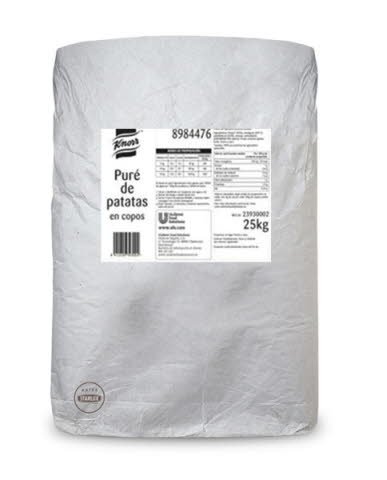 Knorr Puré de patatas copos saco 25Kg -