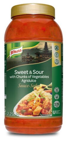 Knorr Salsa Agridulce líquida lista para usar Sin gluten bote 2,25L -