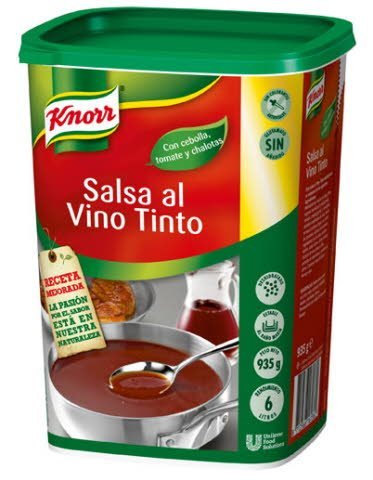 Knorr Salsa al Vino Tinto deshidratada bote 935g - Knorr Salsa al Vino Tinto deshidratada bote 935g -