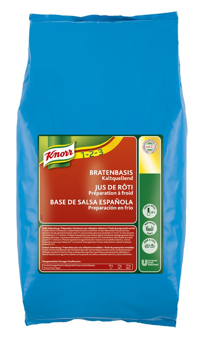 Knorr Salsa Base Española en frío deshidratada Sin Gluten bolsa 3Kg -