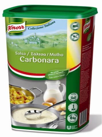 Knorr Salsa Carbonara para pastas deshidratada bote 1kg -
