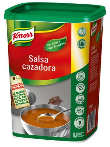 Knorr Salsa Cazadora deshidratada para carnes bote 720g -