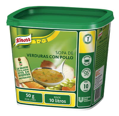 Knorr Sopa de Pollo con Verduras Deshidratada 500Gr