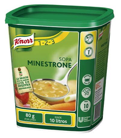 Knorr Sopa Minestrone deshidratada bote 800g -