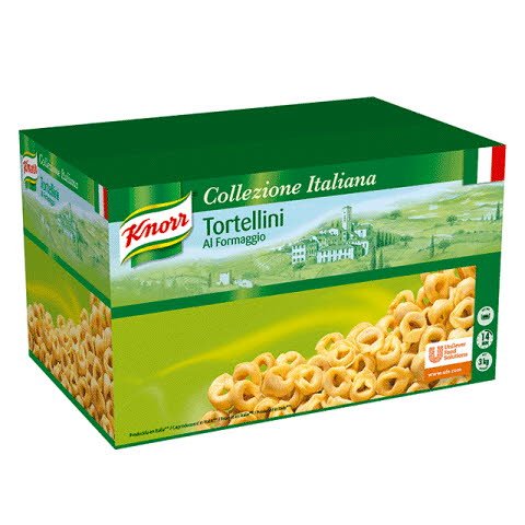 Knorr Tortellini con Queso Pasta Rellena Caja 3 Kg -