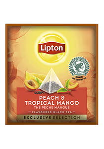 Lipton Té Negro Melocotón y Tropical Mango Caja 6 Est. de 25 Sobres