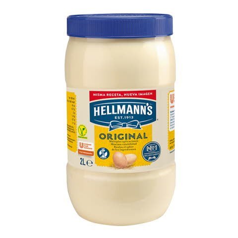 Mayonesa Hellmann's Original bote 2L Sin gluten -